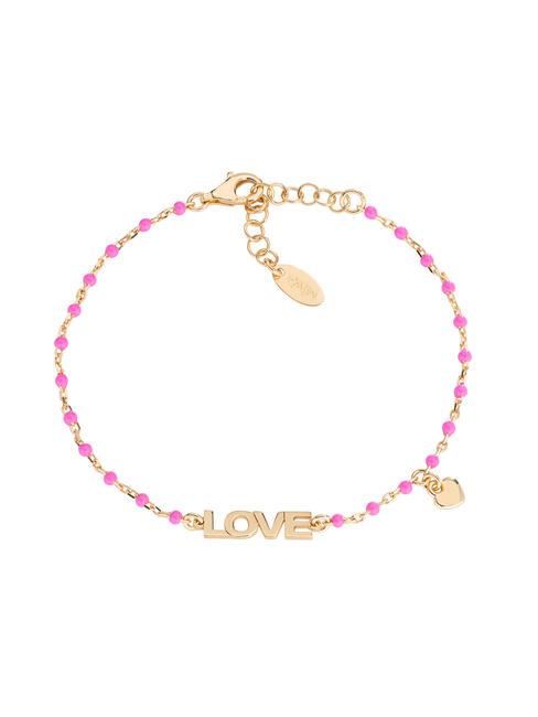 AMEN AMORE Bracelet with charm and enamelled beads gold - Bracelets