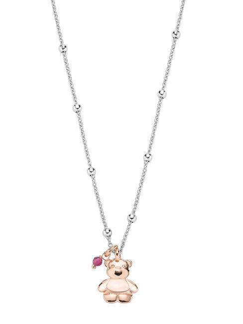 AMEN AMORE Bear charm silver necklace rhodium/rosš - Necklaces