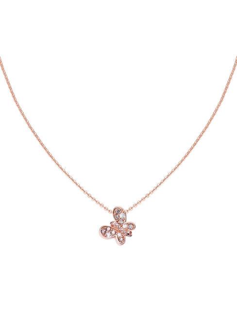 AMEN FARFALLE Silver necklace with zircons rose - Necklaces