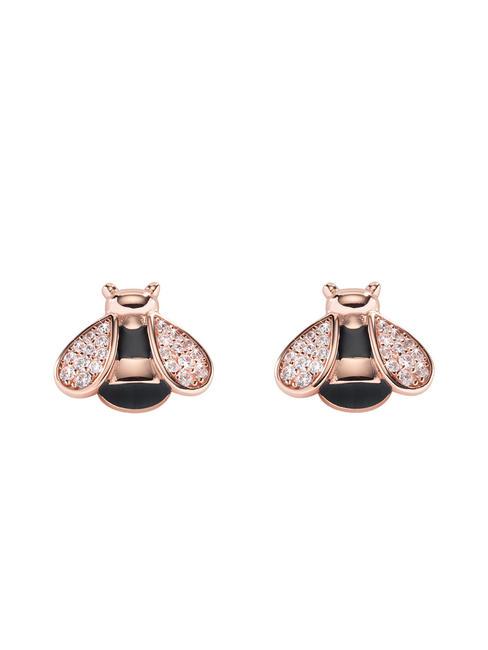 AMEN API Earrings in enamelled silver and zircons rose - Earrings