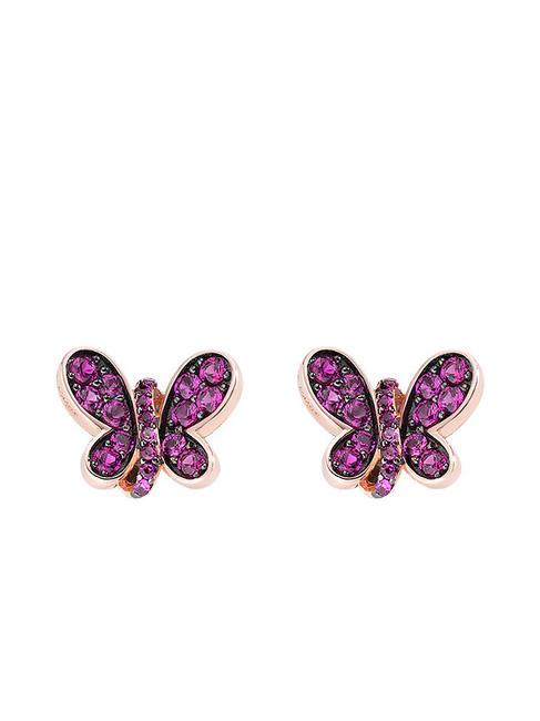 AMEN FARFALLE Earrings with colored zircons rose - Earrings