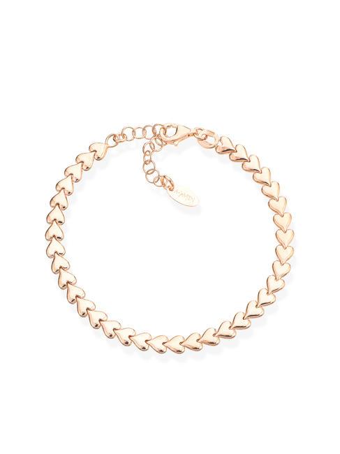 AMEN AMORE Heart knit bracelet rose - Bracelets