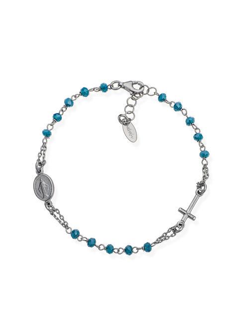 AMEN ROSARI Silver bracelet with crystals ruthenium - Bracelets