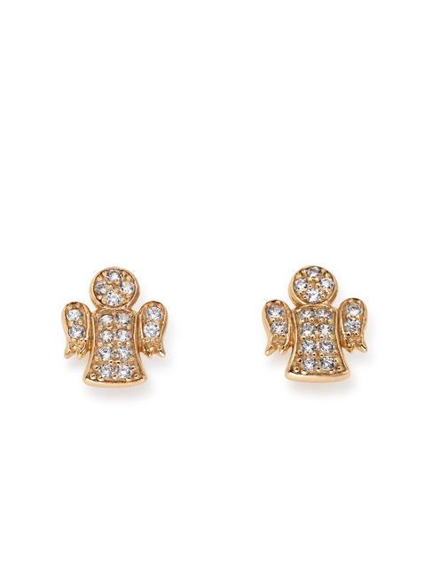 AMEN COCCOLE LUXURY Angel earrings with zircons rose - Earrings