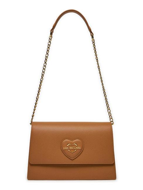 LOVE MOSCHINO BOLD HEART Shoulder bag with chain cookie - Women’s Bags