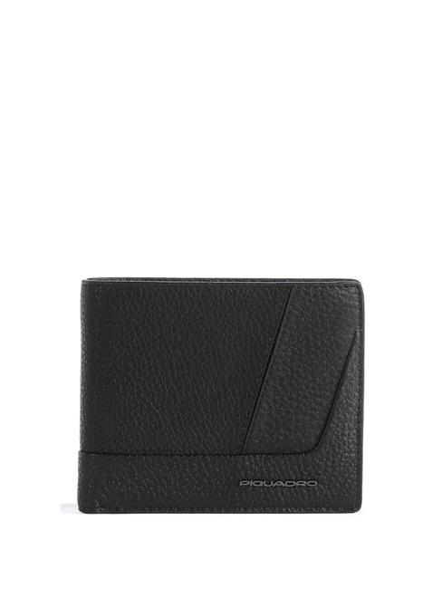 PIQUADRO S129  Leather wallet Black - Men’s Wallets