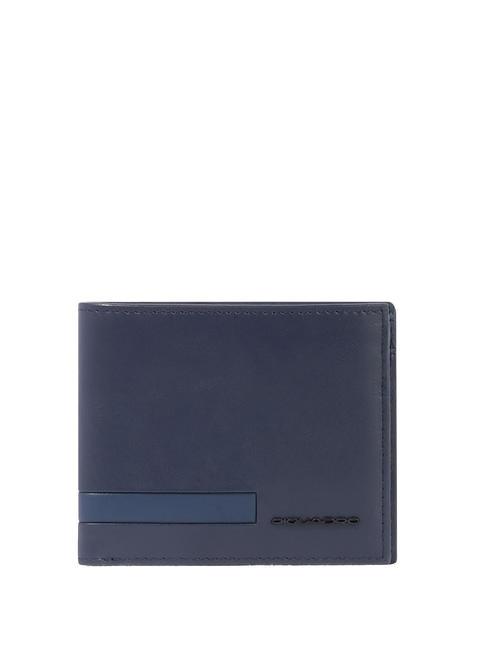 PIQUADRO PAUL Leather wallet blue - Men’s Wallets