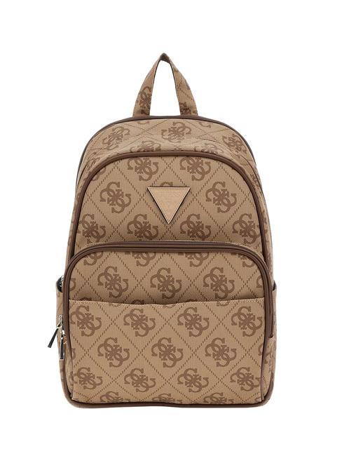 GUESS BERTA 4G Backpack latte logo / brown - Women’s Bags