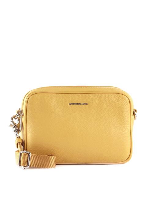 MANDARINA DUCK MELLOW Shoulder camera bag in leather ocher - Women’s Bags
