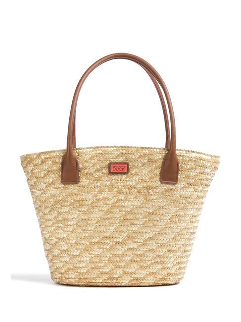 MANDARINA DUCK SEASHELL STRAW Shoulder bag CORAL - Women’s Bags