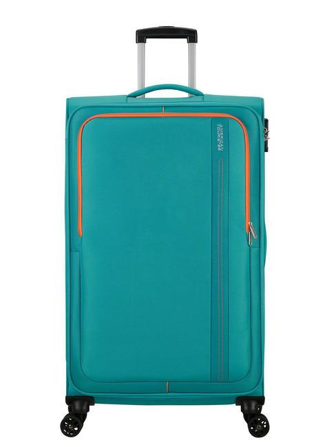 AMERICAN TOURISTER SEA SEEKER Extra-large size trolley aqua / green - Semi-rigid Trolley Cases