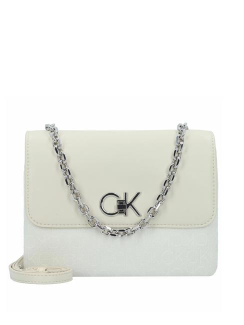 CALVIN KLEIN RE-LOCK  Mini hand bag, with shoulder strap dark ecru - Women’s Bags