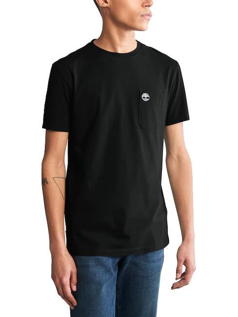 TIMBERLAND DUNSTAN RIVER Cotton T-shirt with pocket BLACK - T-shirt