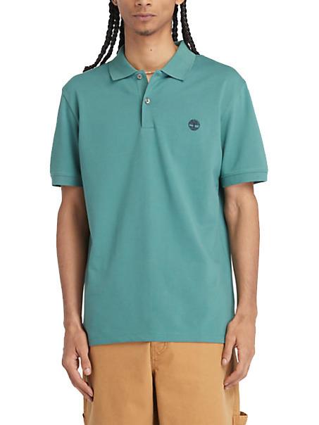TIMBERLAND MERRYMEETING RIVER Stretch cotton polo shirt sea pine - Polo shirt