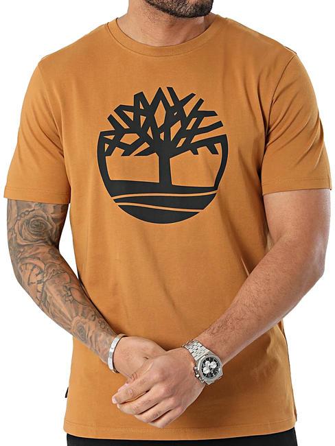 TIMBERLAND KBEC RIVER Short-sleeved T-shirt wheat boot/black - T-shirt