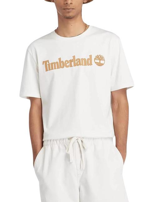 TIMBERLAND KENNEBEC RIVER LINEAR LOGO Cotton T-shirt vintage white - T-shirt