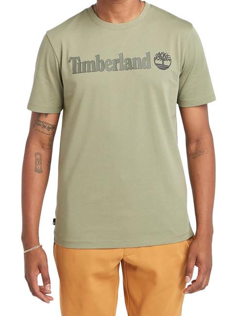 TIMBERLAND KENNEBEC RIVER LINEAR LOGO Cotton T-shirt cassel earth - T-shirt