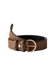 BORBONESE GRAFFITI Belt with studs - Belts