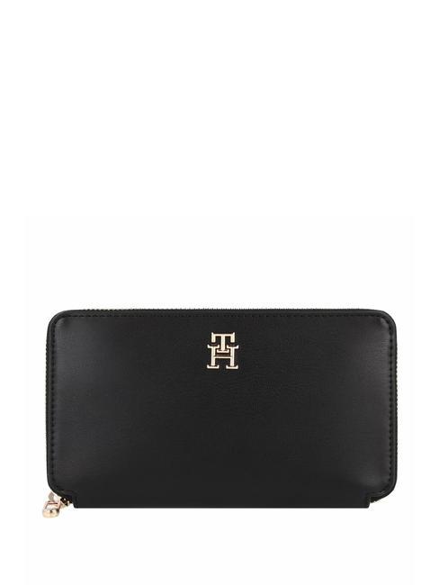 TOMMY HILFIGER ICONIC TOMMY Zip around wallet black - Women’s Wallets