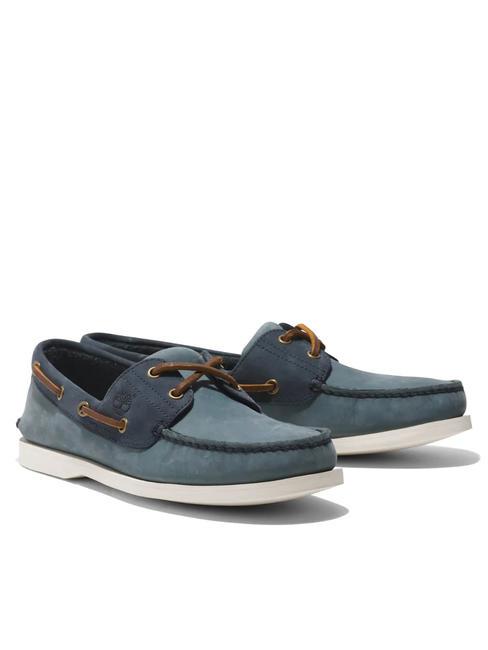 TIMBERLAND CLASSIC BOAT Leather boat shoe medium blue nubuck - Men’s shoes