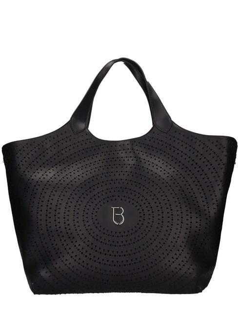 TOSCA BLU ORTENSIA Perforated Maxi Bag Black - Women’s Bags