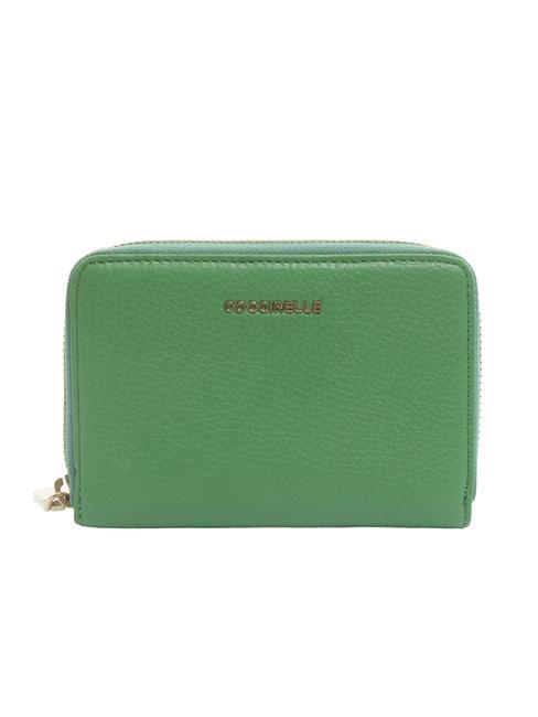 COCCINELLE METALLIC SOFT  Medium leather wallet peppermint - Women’s Wallets