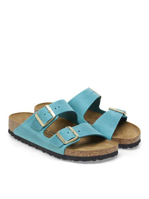 BIRKENSTOCK ARIZONA Two-band leather slipper biscay bay - Women’s shoes
