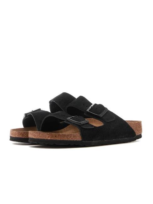 BIRKENSTOCK ARIZONA Suede slipper black - Unisex shoes