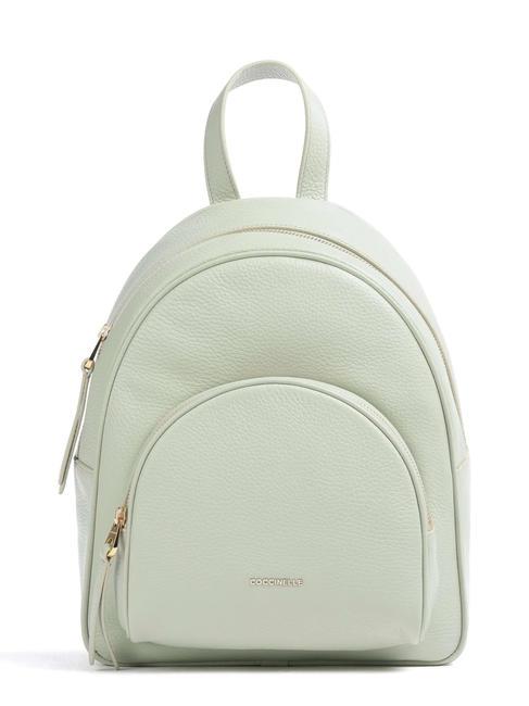 COCCINELLE GLEEN Leather backpack celadon green - Women’s Bags