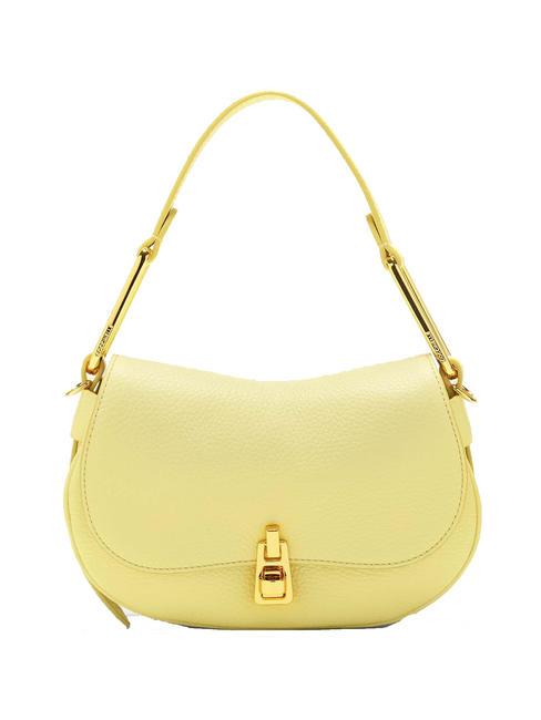 COCCINELLE MAGIE SOFT Leather shoulder bag with shoulder strap lime wash - Women’s Bags