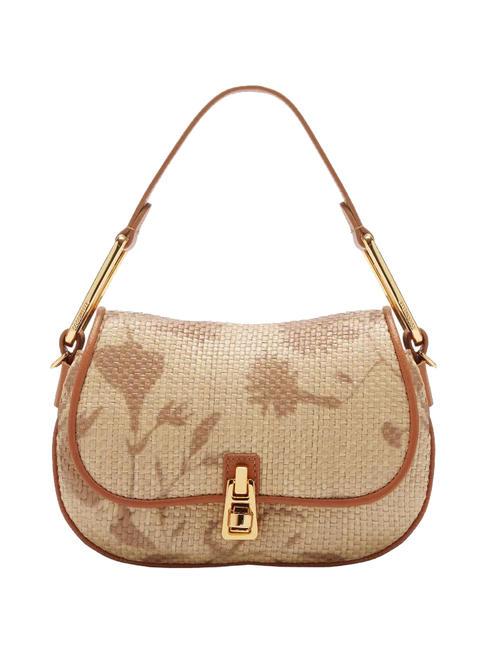 COCCINELLE MAGIE STRAW  Mini hand bag, with shoulder strap multi natu/cuir - Women’s Bags