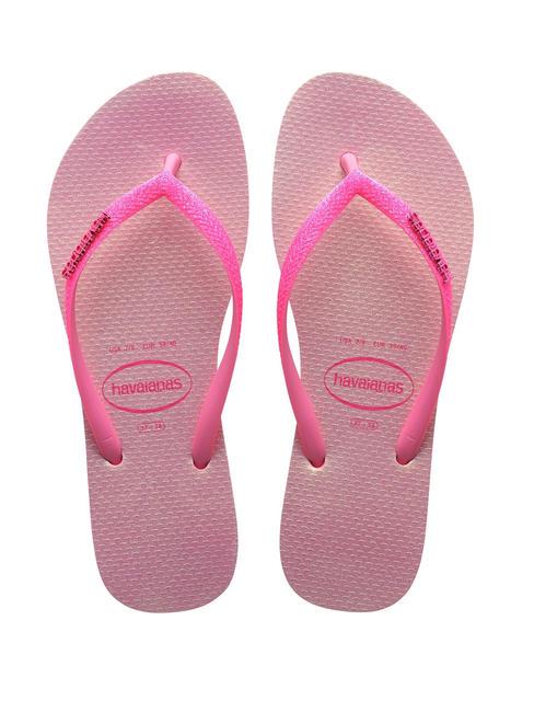 HAVAIANAS SLIM GLITTER IRIDESCENT Flip flops pink lemonade - Women’s shoes