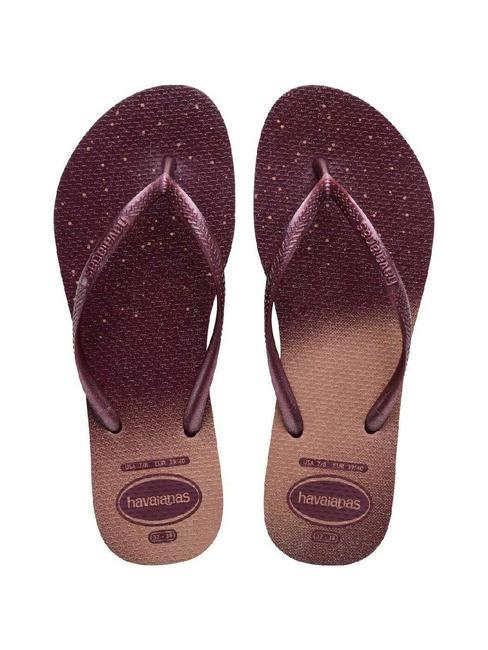 HAVAIANAS SLIM GLOSS Flip flops purple soil - Women’s shoes