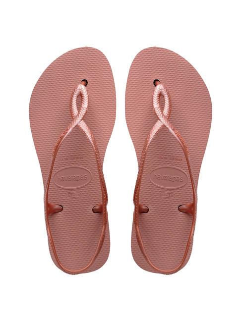 HAVAIANAS LUNA FLATFORM Flatform flip-flop sandal CROCUS / ROSE - Women’s shoes