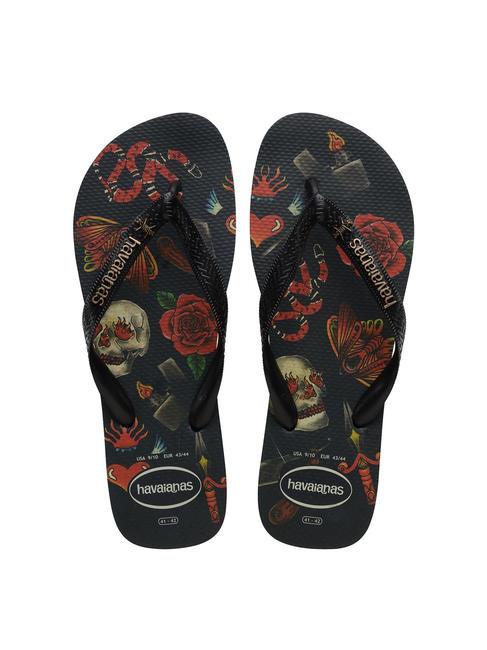 HAVAIANAS TOP TRIBO TOP flip flops black black - Men’s shoes
