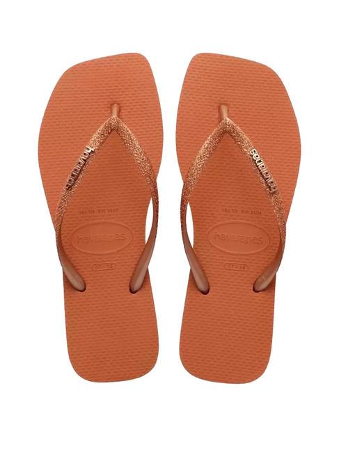 HAVAIANAS SQUARE GLITTER Flip flops cerrado orange - Women’s shoes