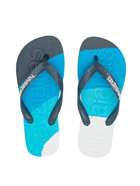 HAVAIANAS TOP LOGOMANIA COLORS II Flip flops atlantic blue - Unisex shoes