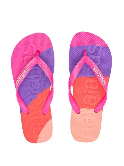 HAVAIANAS TOP LOGOMANIA COLORS II Flip flops pinkflux - Unisex shoes