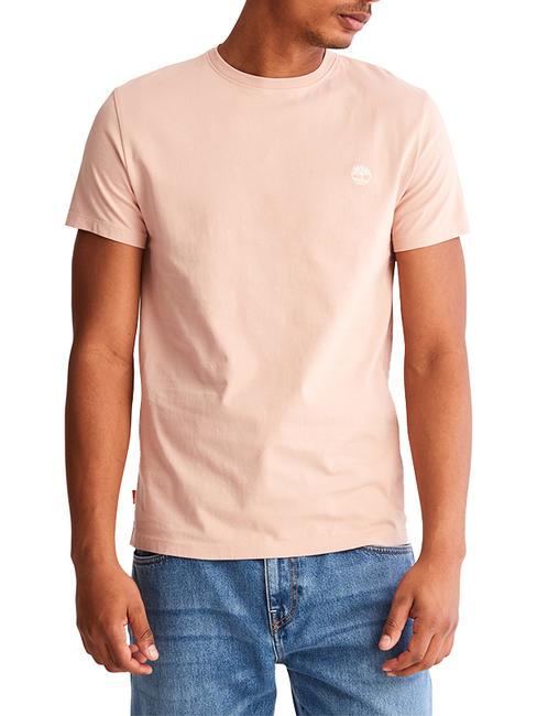 TIMBERLAND SS DUNRIVER CREW Cotton T-shirt cameo rose - T-shirt
