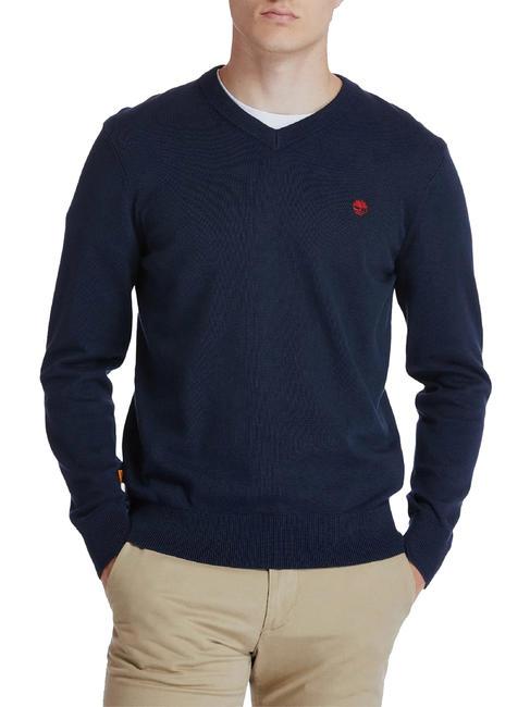 Timberland Blue Cotton Men Sweater