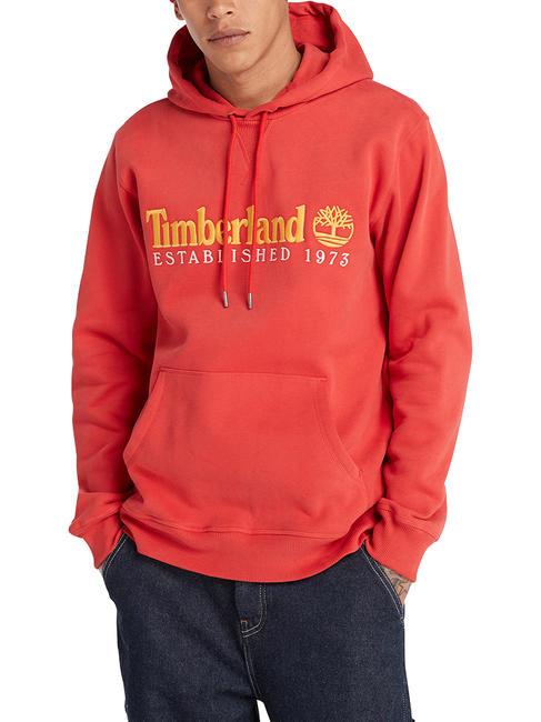 TIMBERLAND LS  Hoodie aura orange wb - Sweatshirts