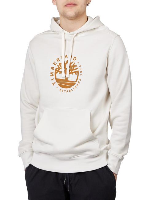 TIMBERLAND REFIBRA  Hoodie vintage white - Sweatshirts