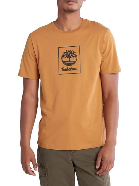 TIMBERLAND STLG SS Cotton T-Shirt wheat boot/black - T-shirt