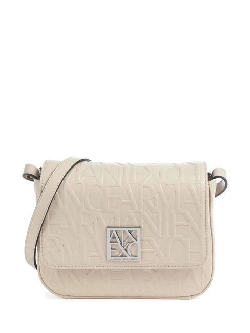 ARMANI EXCHANGE LOGO EMBOSSED Shoulder bag, logo print dusty ground - Women’s Bags