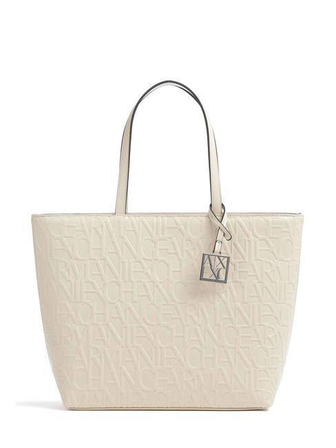 ARMANI EXCHANGE LOGO EMBOSSED Logo Print Shopper Bag dusty ground - Women’s Bags