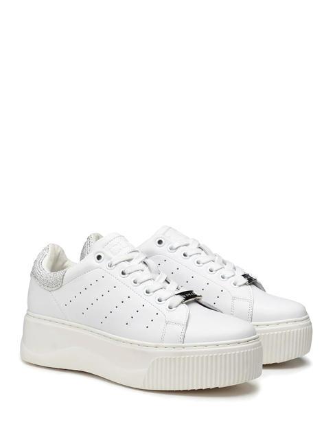 CULT PERRY 3162 Leather platform sneakers white/ice - Women’s shoes