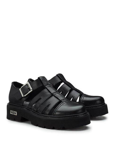 CULT SLASH 4210 Cut-out leather scape black - Women’s shoes