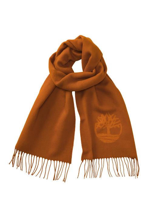 TIMBERLAND SOLID Scarf with fringes umber - Scarves