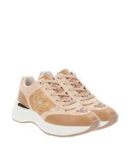 Alviero Martini Prima Classe Elly Sneakers Leather Geo Beige Nude Buy At Outlet Prices