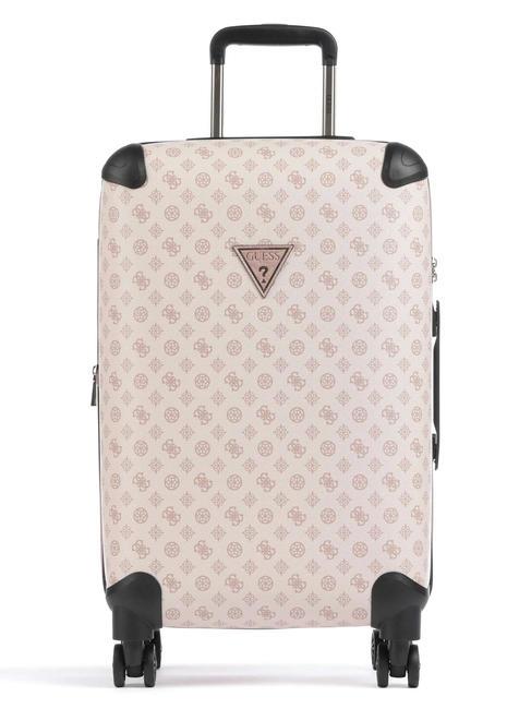 GUESS WILDER 4G PEONY Hand luggage trolley light nude - Hand luggage